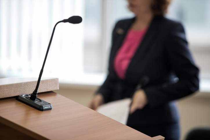 microphone in the courtroom - what is a pretrial hearing in a personal injury case?