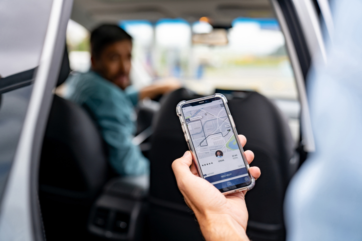 Person getting into a rideshare car - What to do after an Uber accident